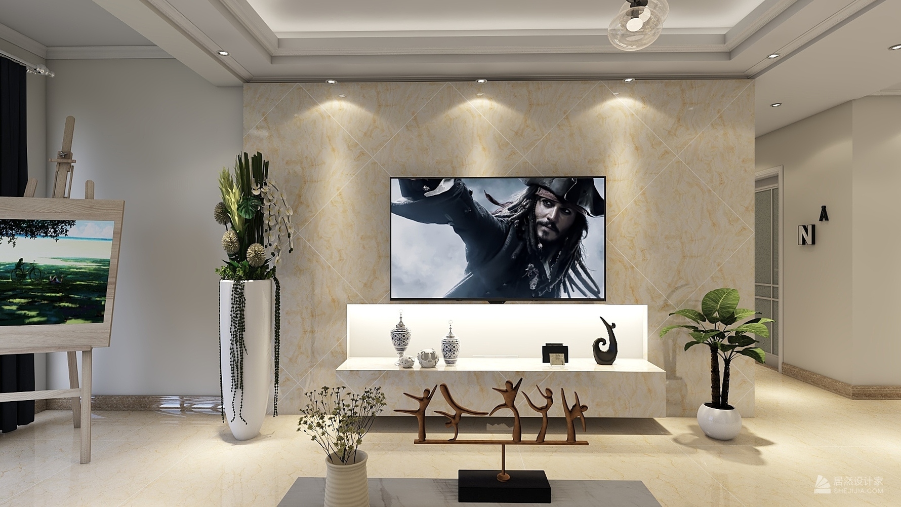 其它风格四室两厅装修设计效果图