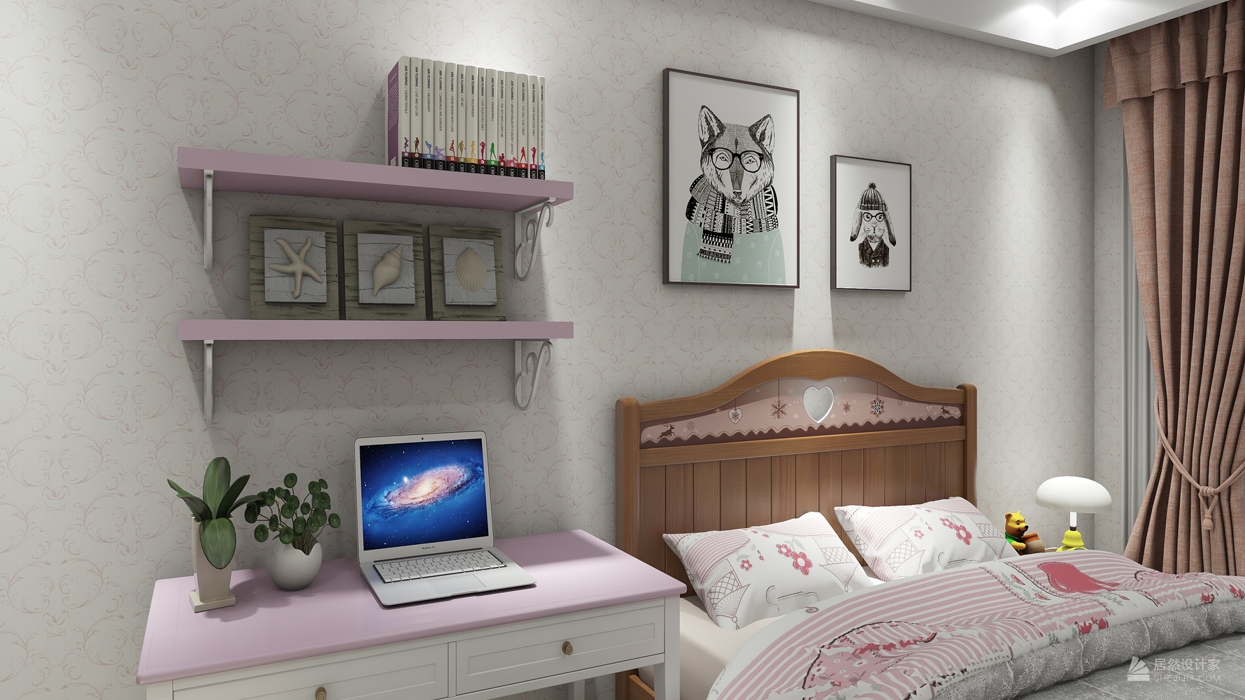 北欧风格两室两厅装修设计效果图