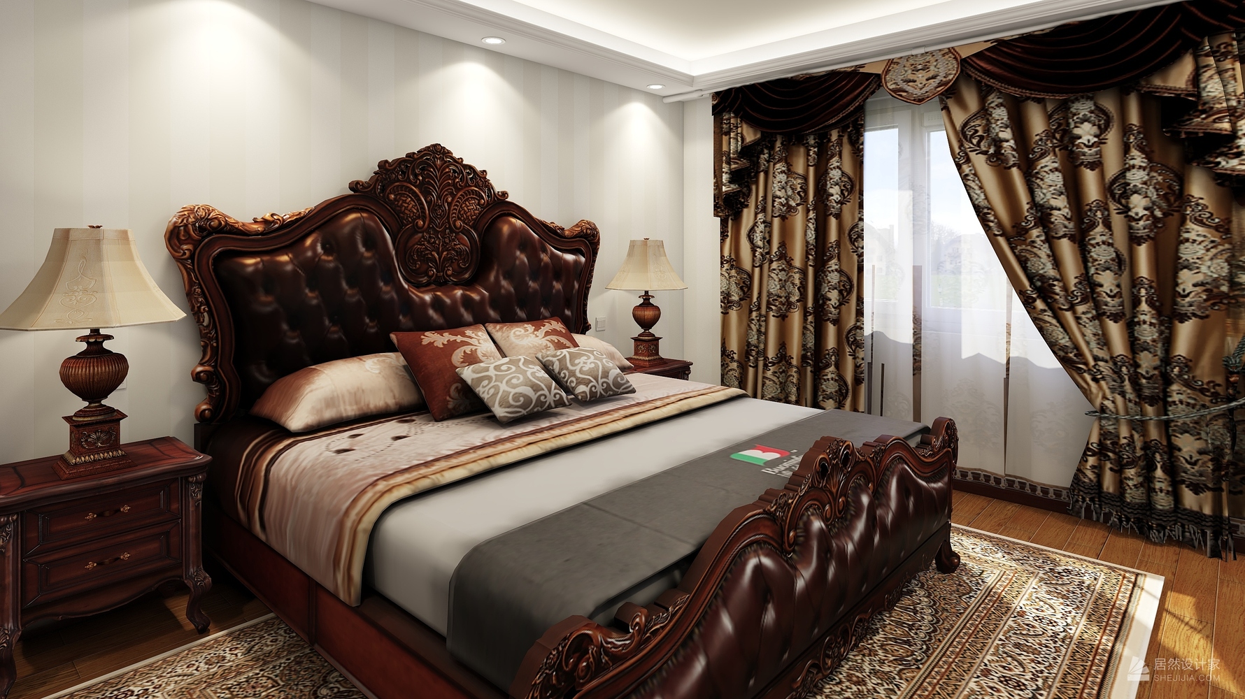 欧式风格次卧装修设计效果图