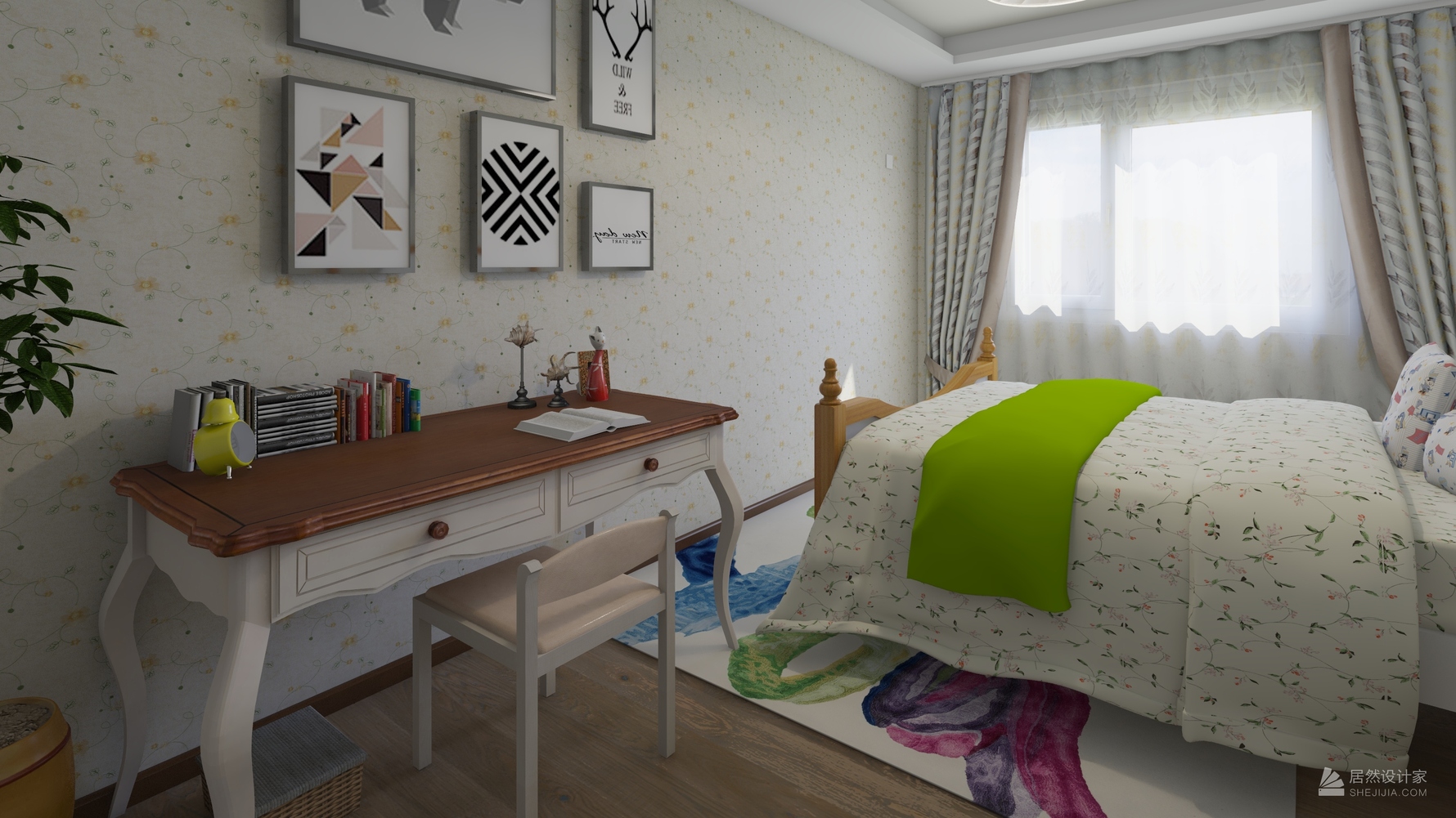 其它风格三室一厅装修设计效果图