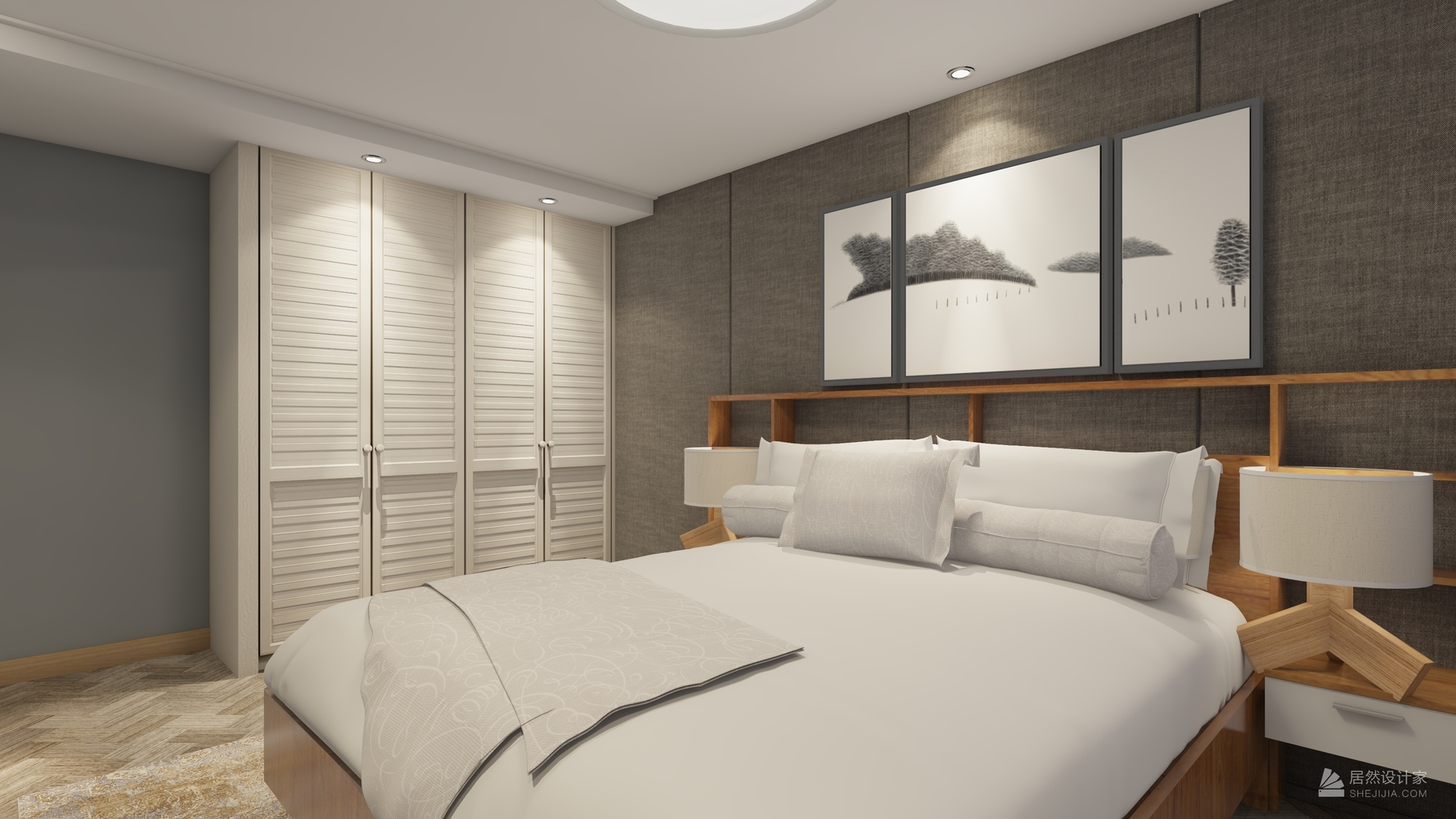 北欧风格两室两厅装修设计效果图