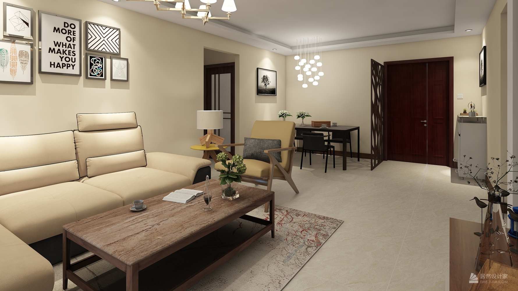 其它风格两室两厅装修设计效果图