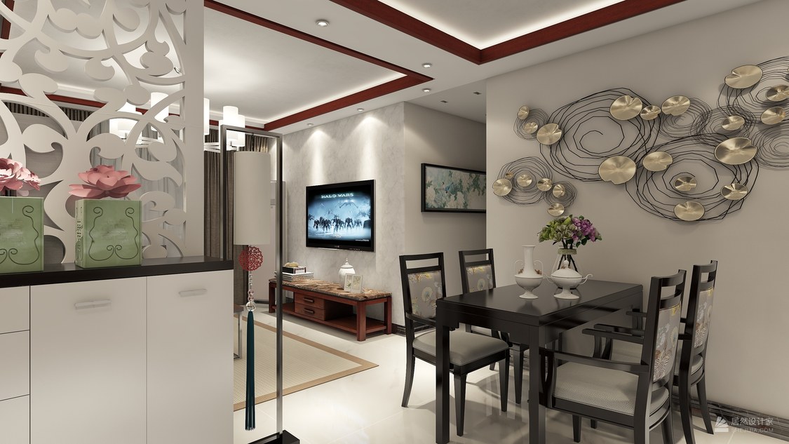 86方新中式三居室17.12.20