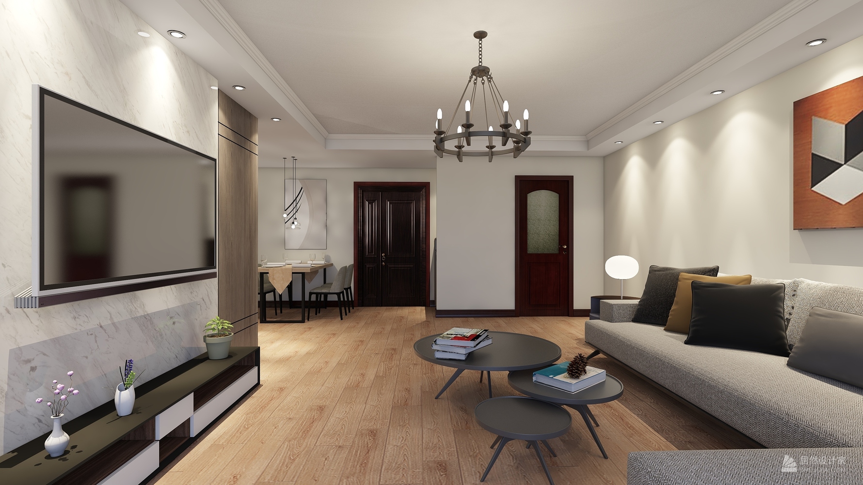 其它风格两室一厅装修设计效果图