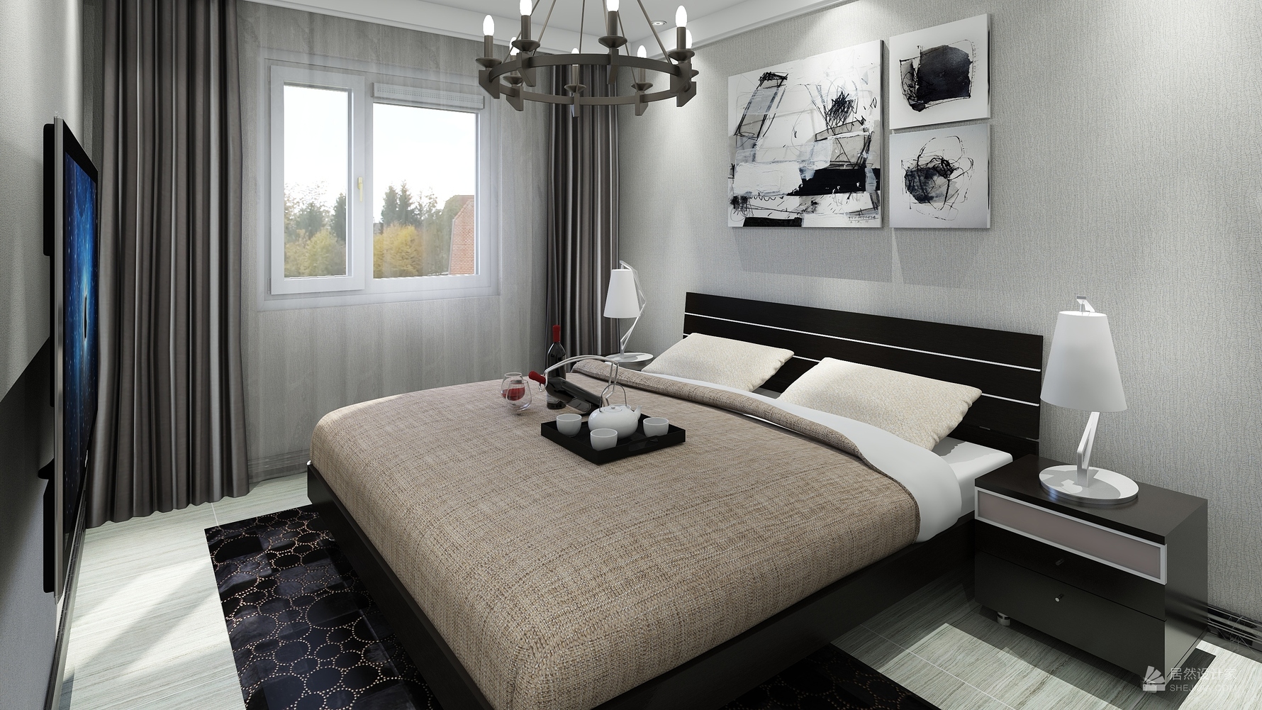 其它风格一室一厅装修设计效果图