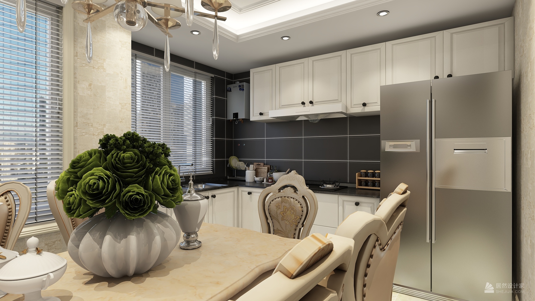 其它风格三室两厅装修设计效果图