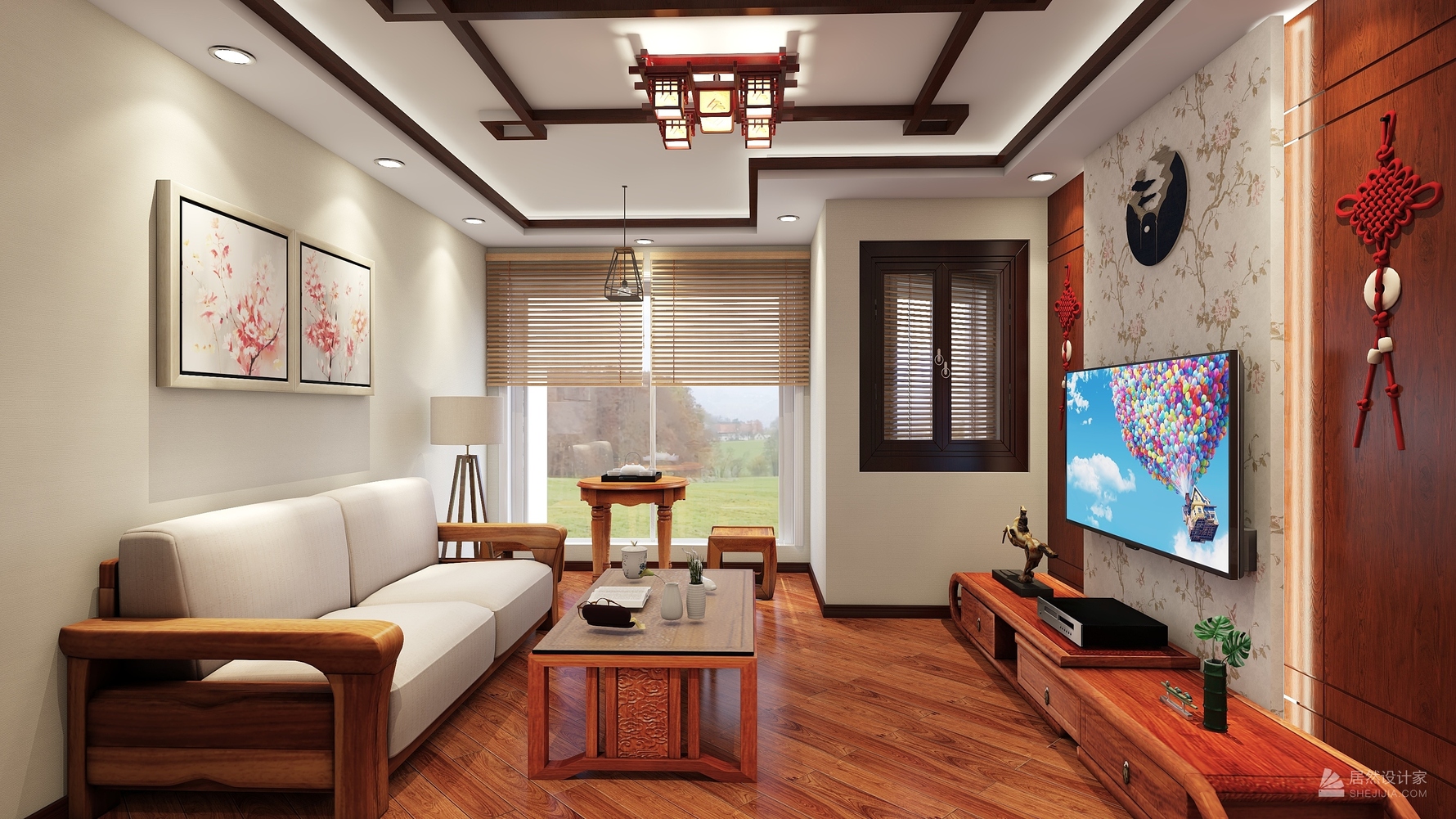 其它风格三室两厅装修设计效果图