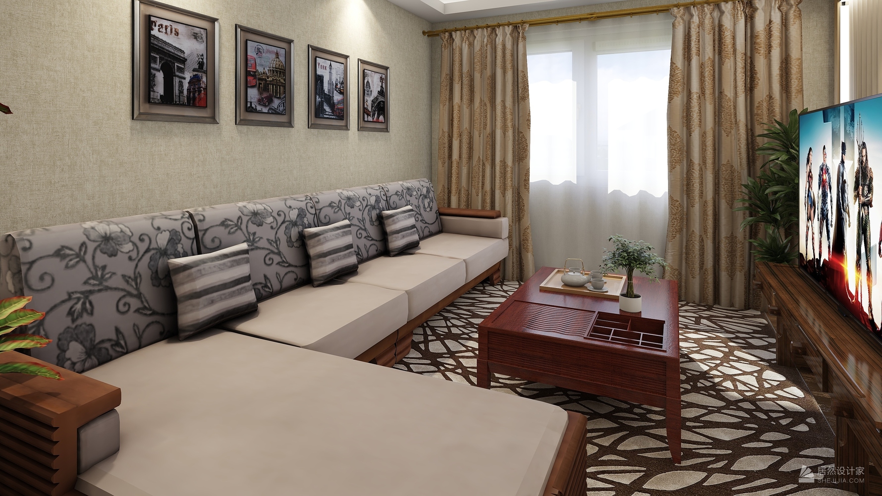 其它风格两室两厅装修设计效果图