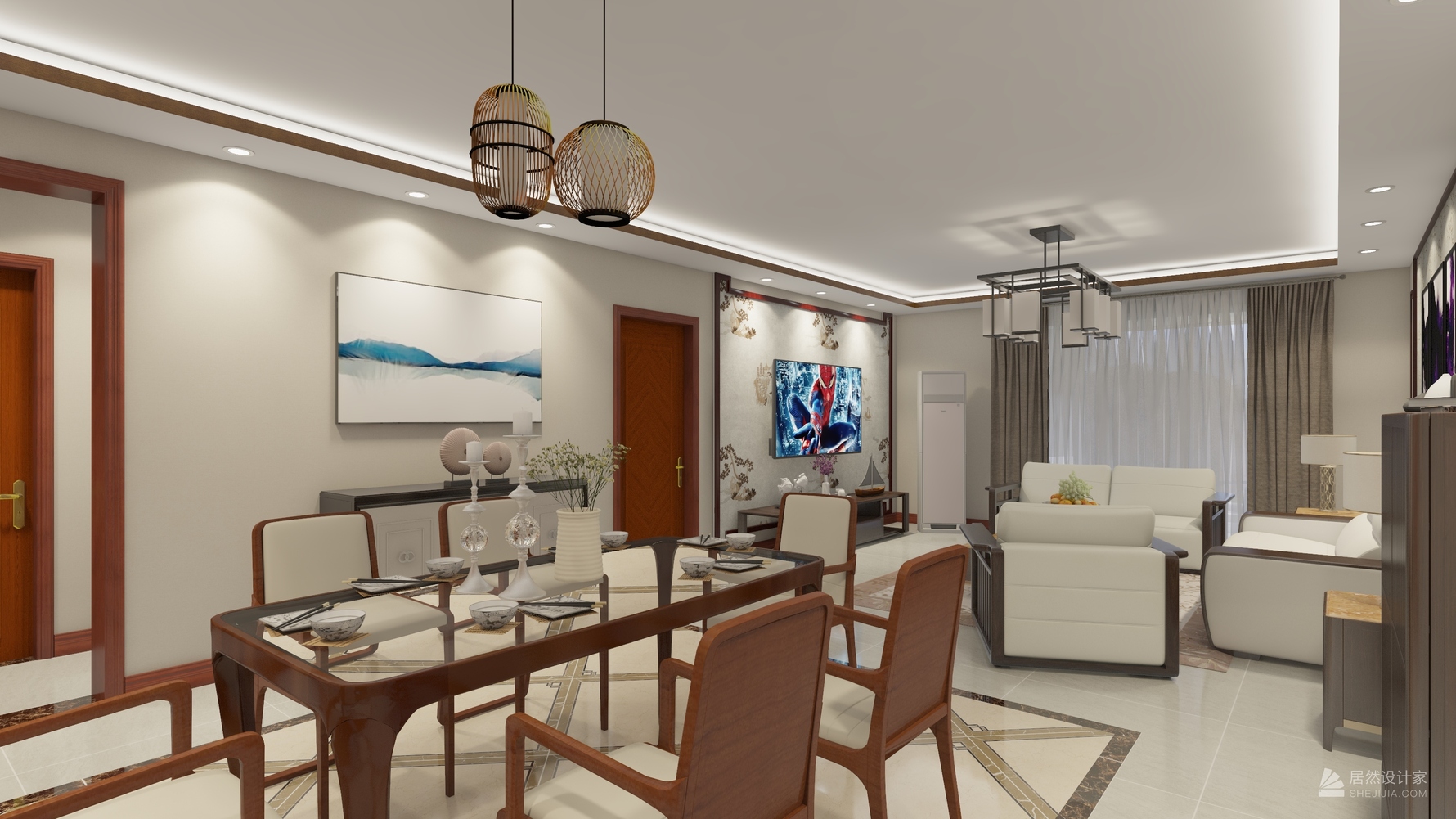 其它风格三室一厅装修设计效果图