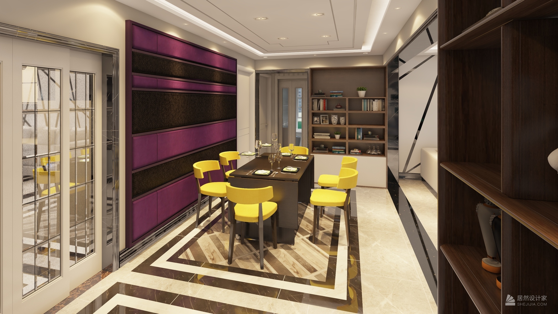 其它风格三室两厅装修设计效果图