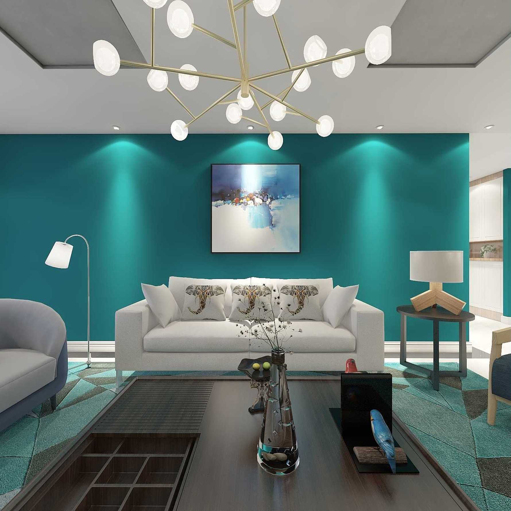 北欧风格三室两厅装修设计效果图