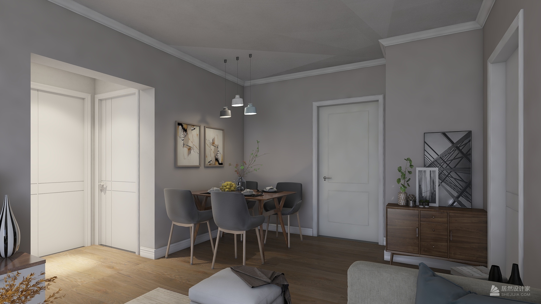 其它风格两室两厅装修设计效果图