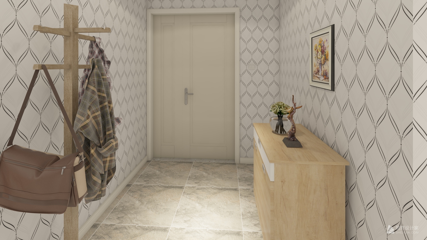 北欧风格两室两厅装修设计效果图