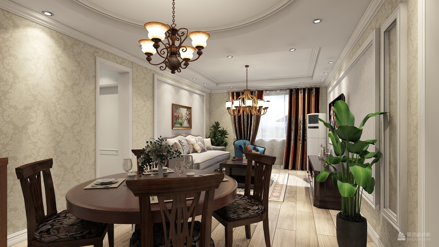 其它风格两室两厅装修设计效果图