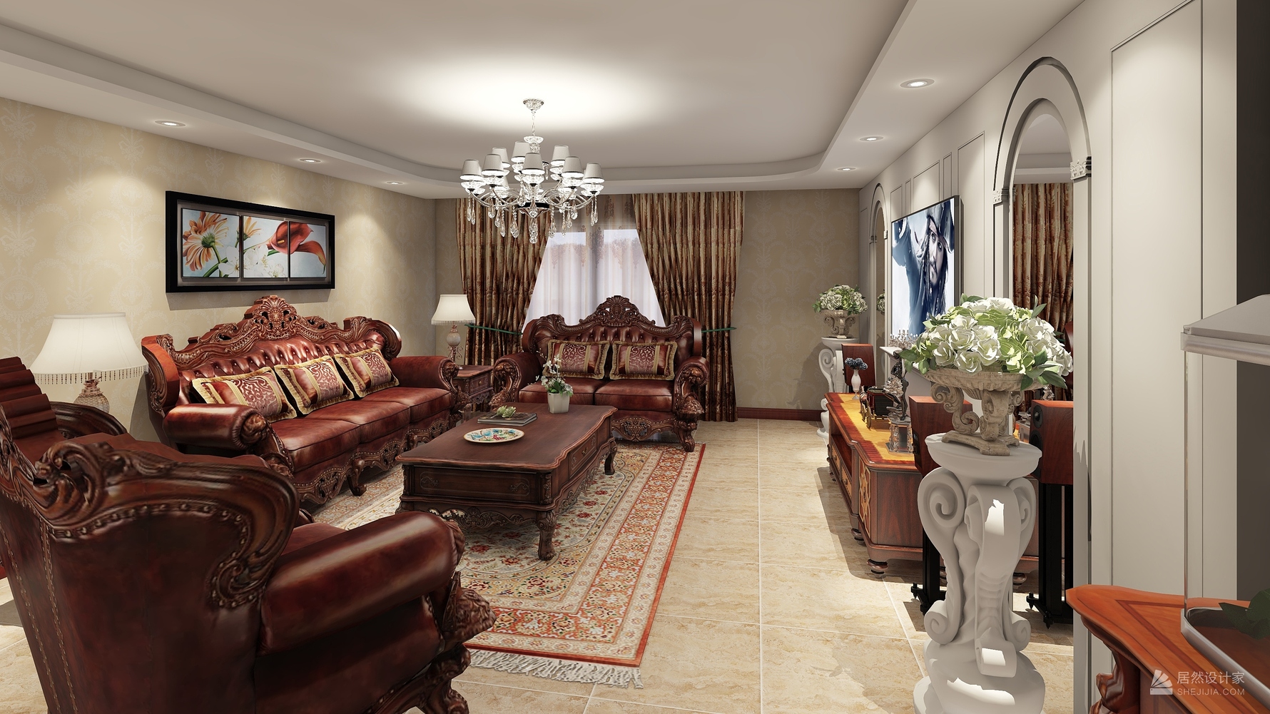 其它风格四室两厅装修设计效果图