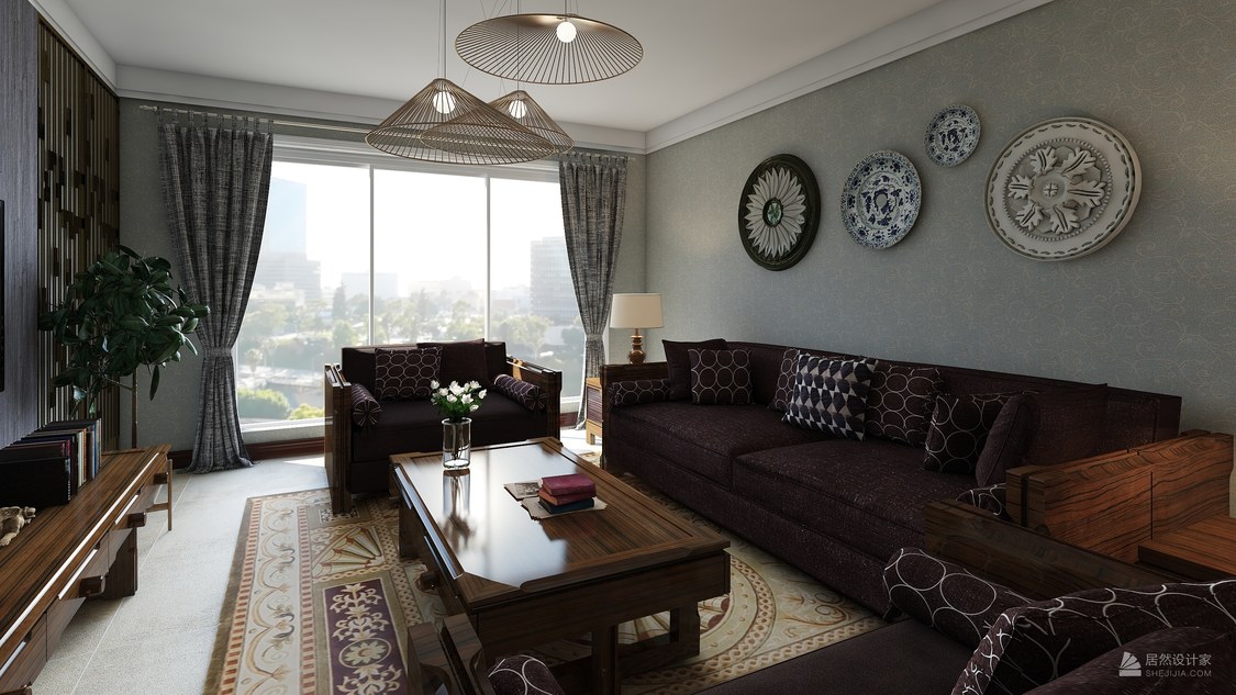 北京市西山壹号院200平米东南亚四居