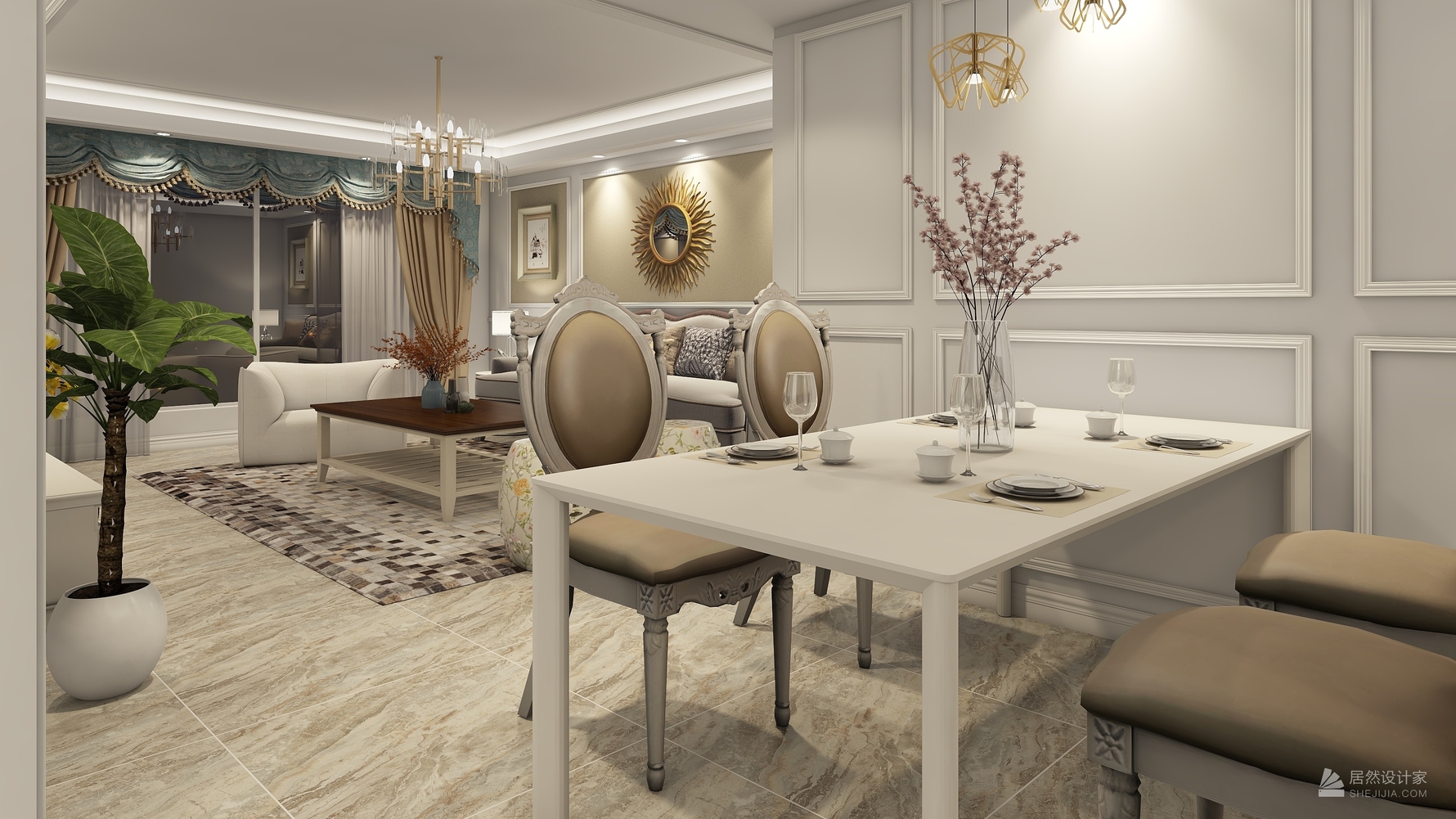 其它风格两室两厅装修设计效果图