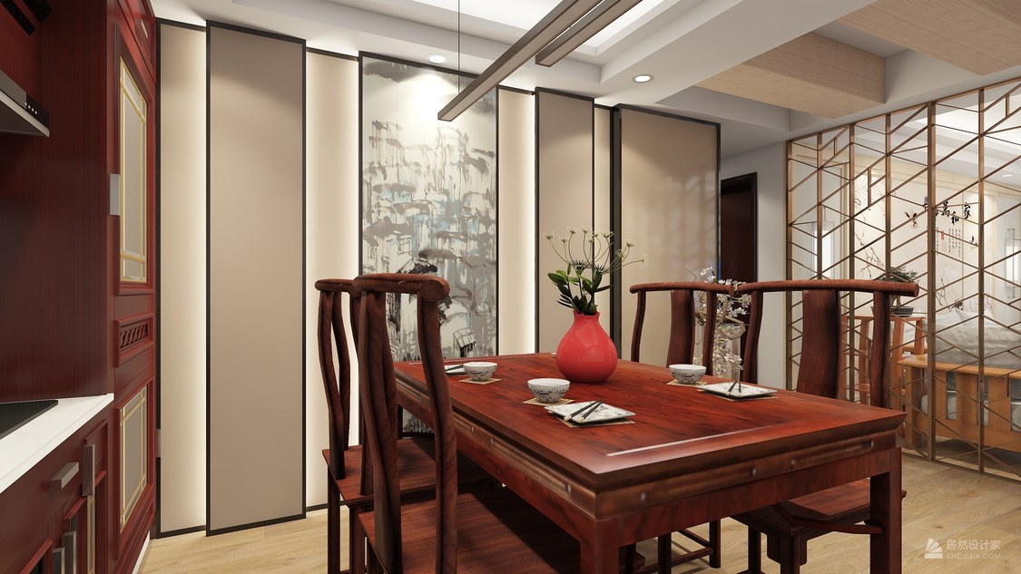 梦红木81m²