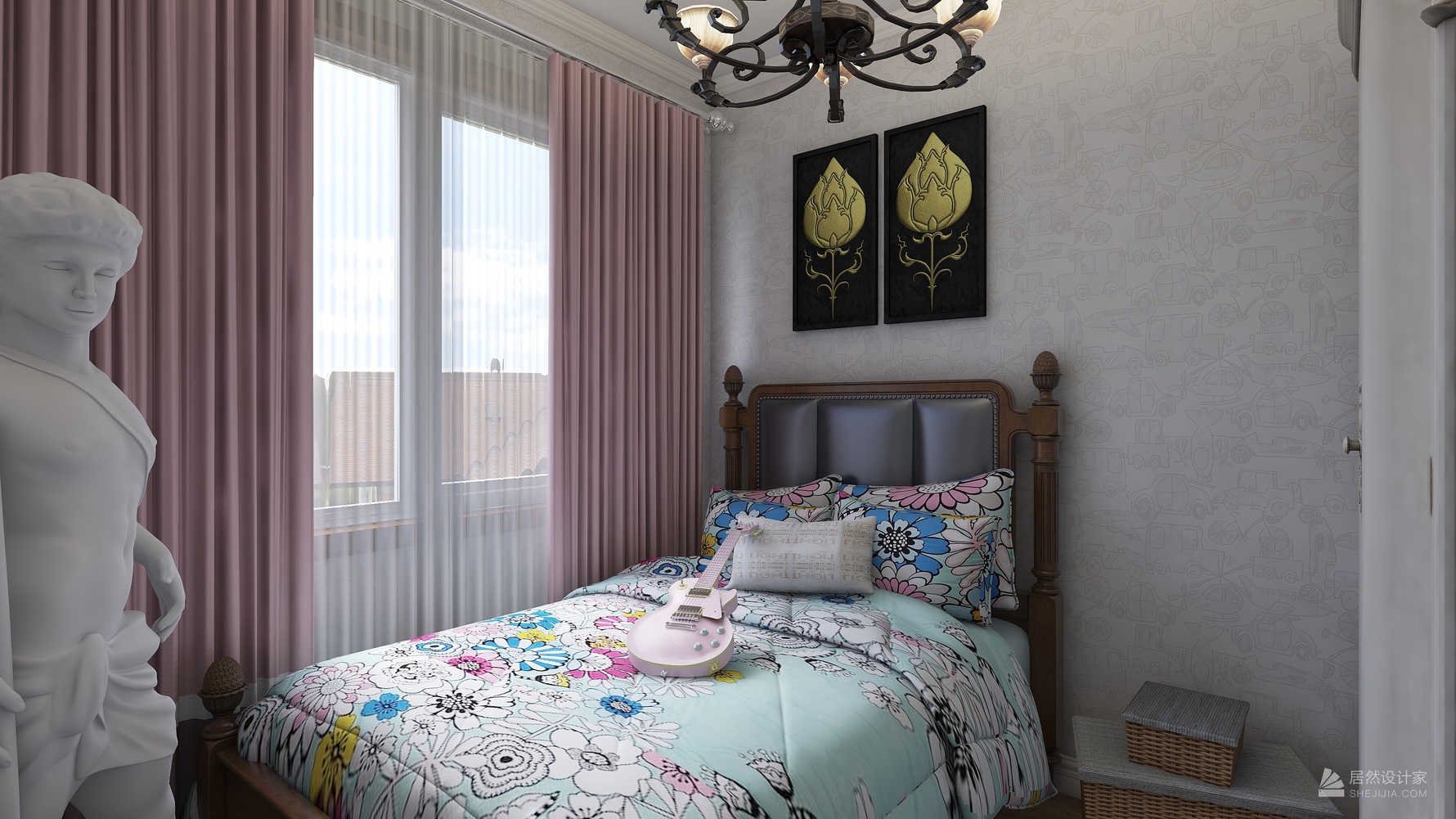 其它风格两室一厅装修设计效果图