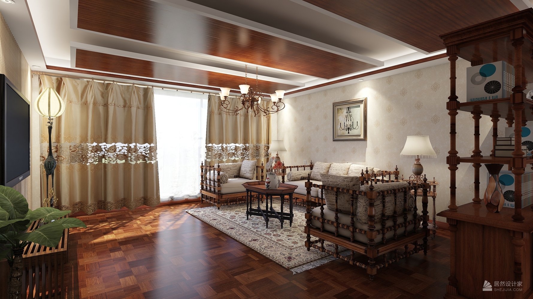 其它风格四室两厅装修设计效果图