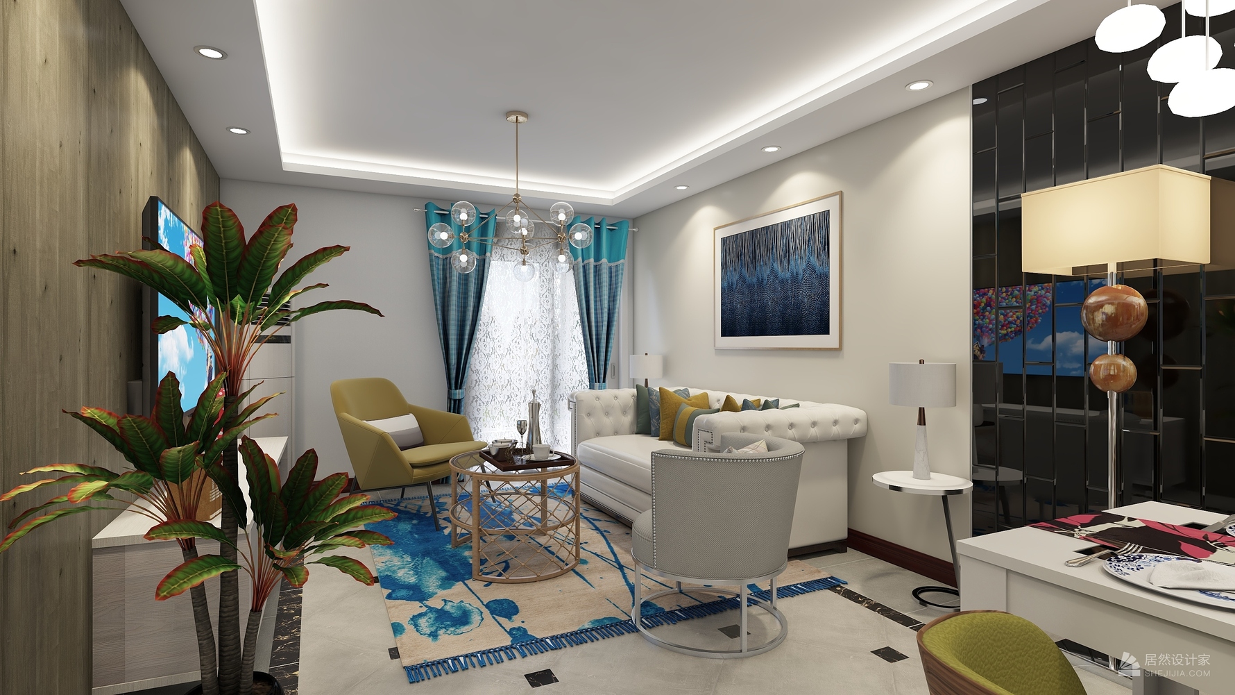 其它风格两室两厅装修设计效果图