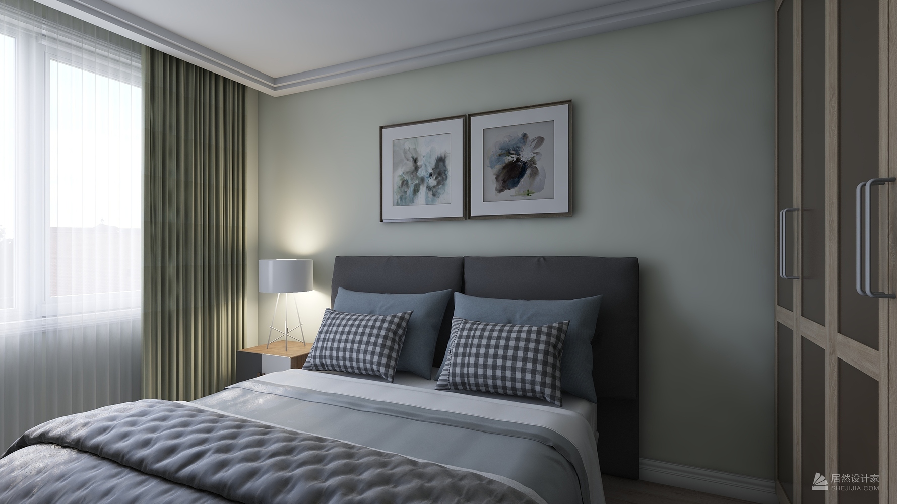 北欧风格两室两厅装修设计效果图