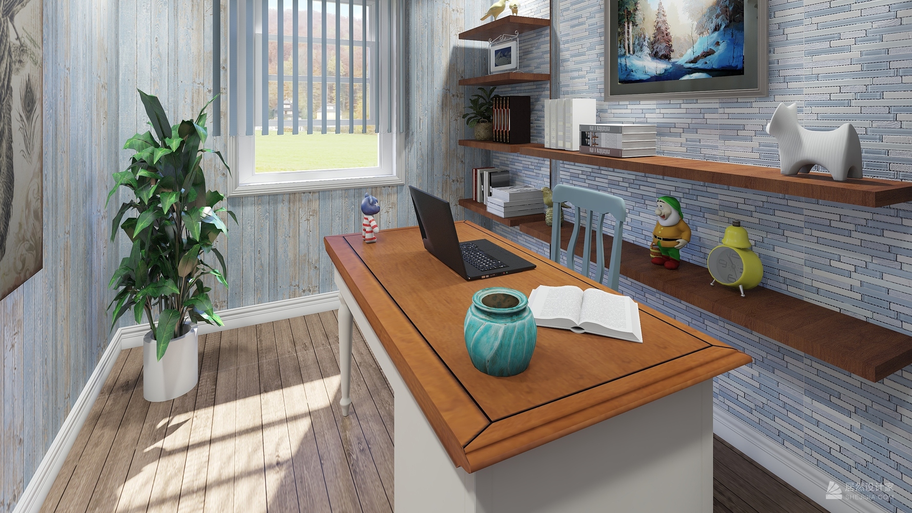 其它风格三室两厅装修设计效果图