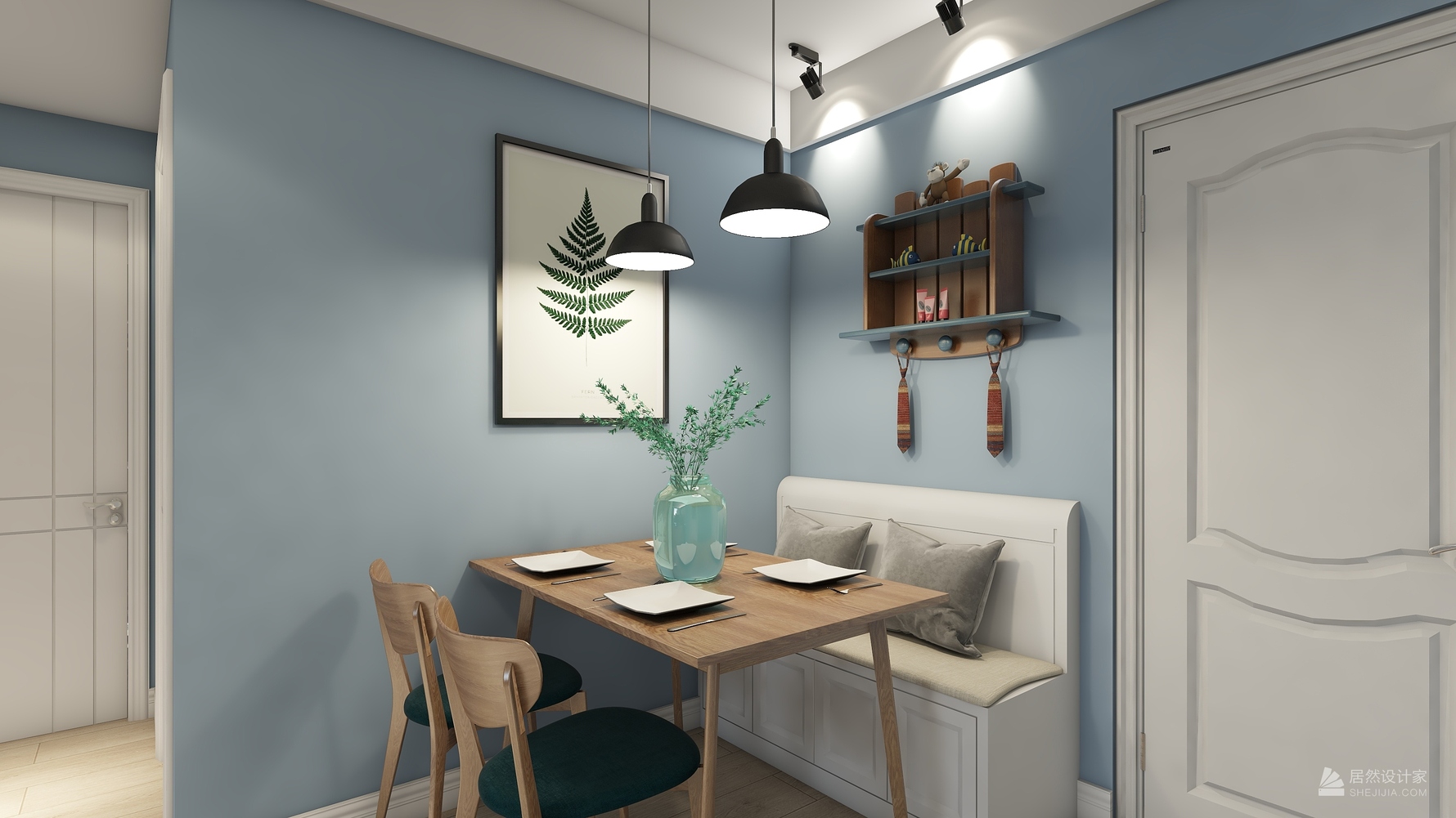 北欧风格两室两厅装修设计效果图