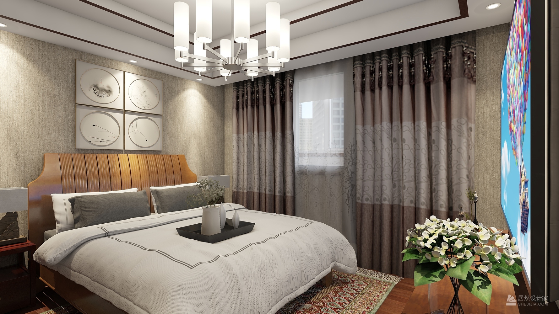 其它风格两室一厅装修设计效果图