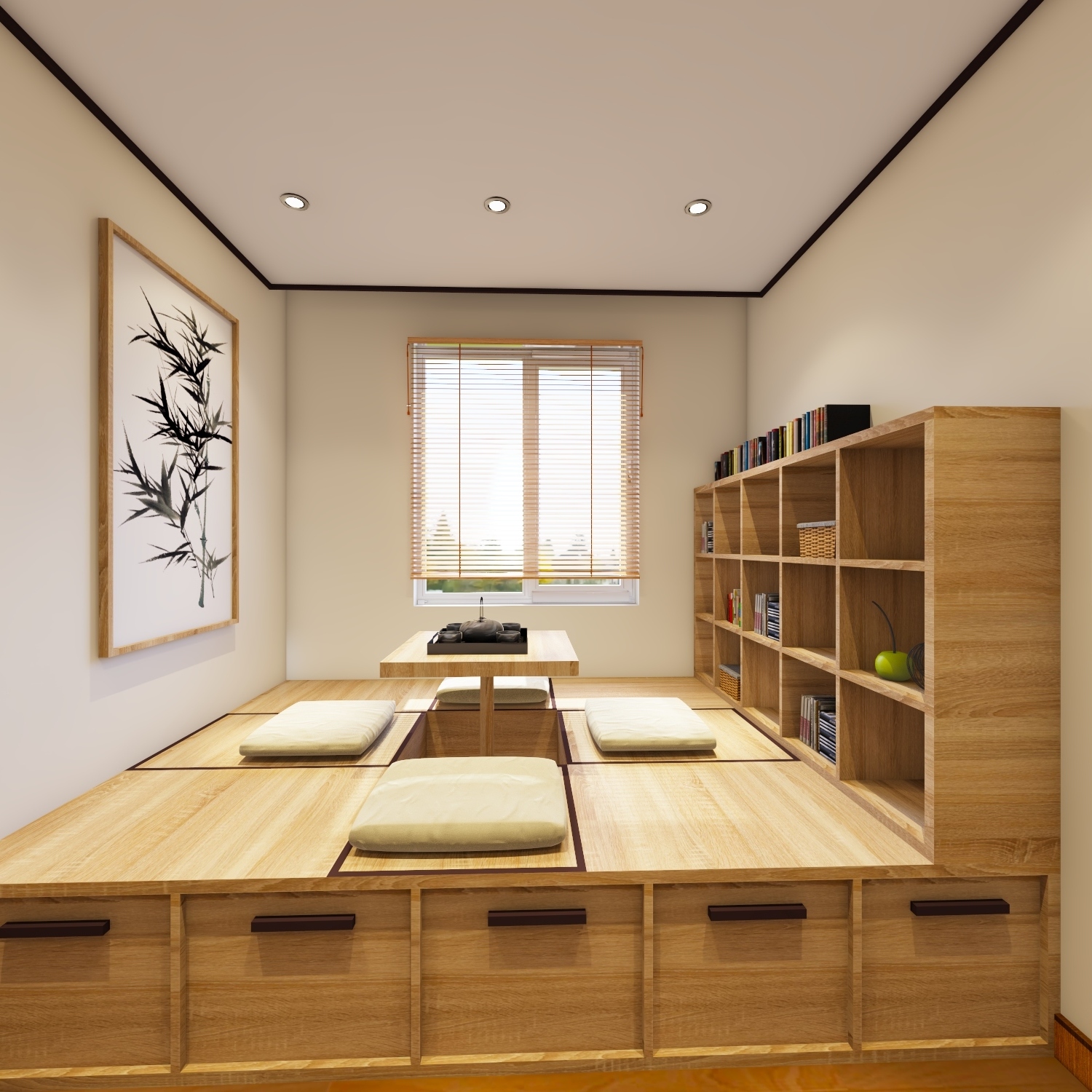 日式风格休闲厅装修设计效果图