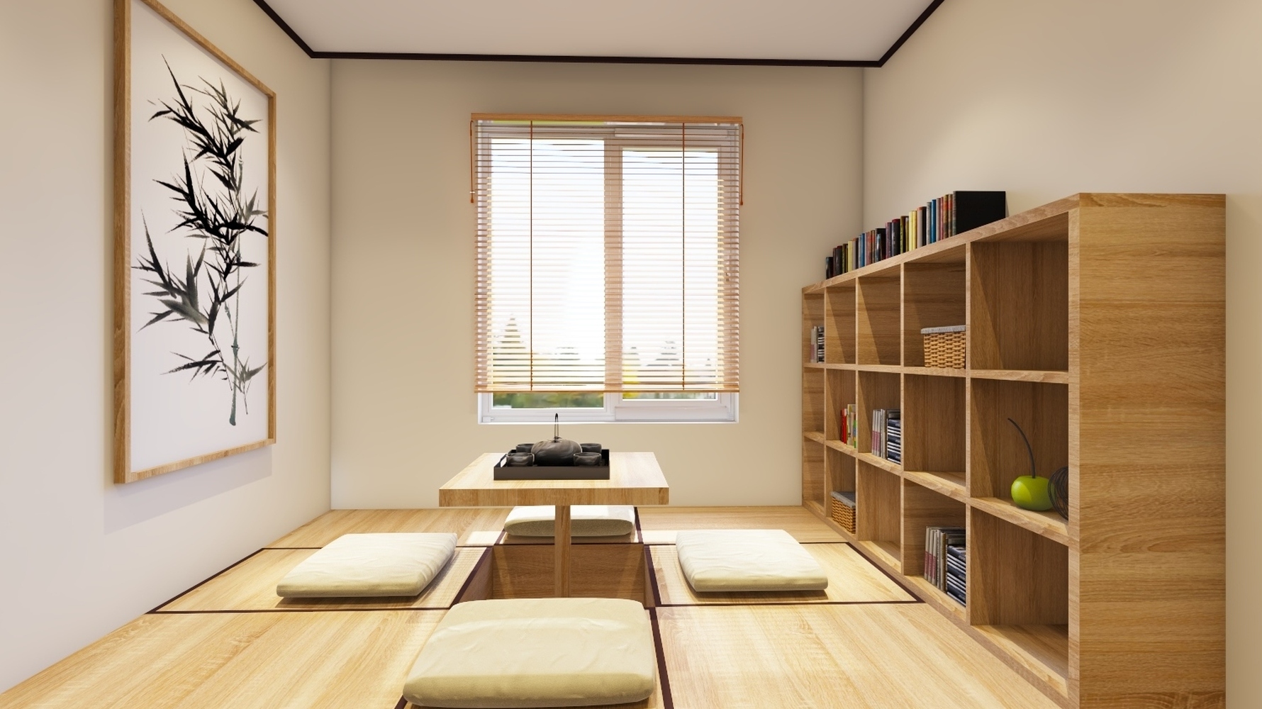 日式风格休闲厅装修设计效果图