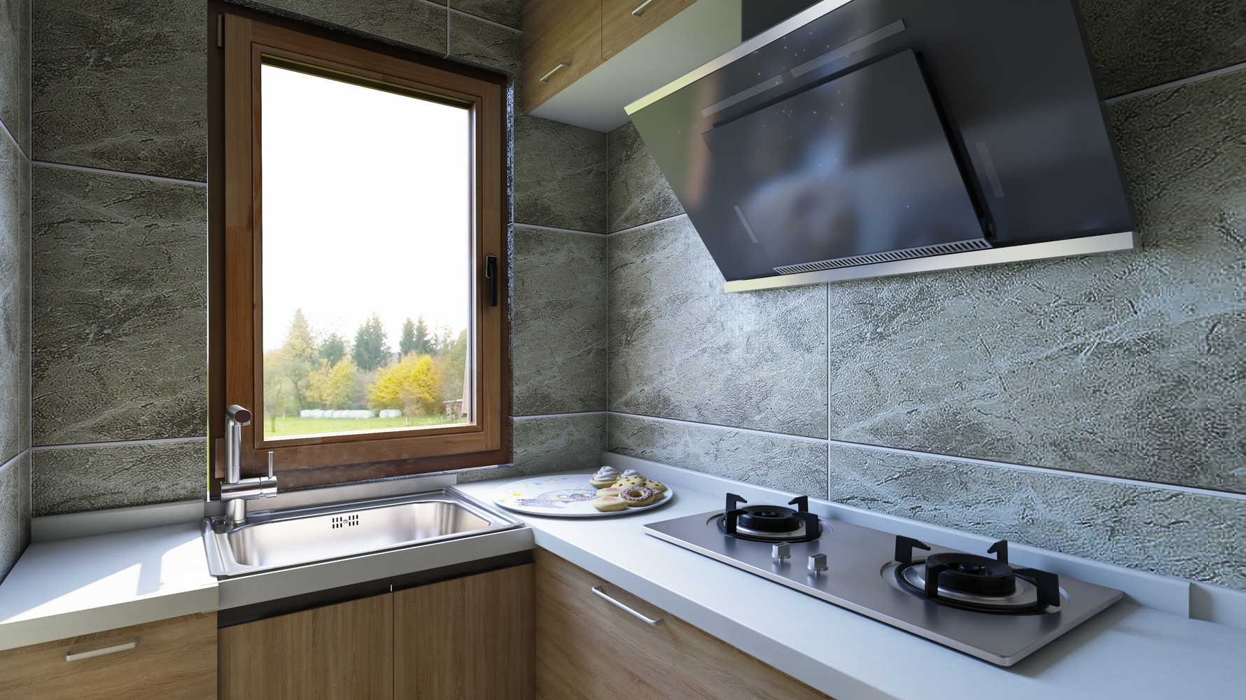 中式风格厨房装修设计效果图