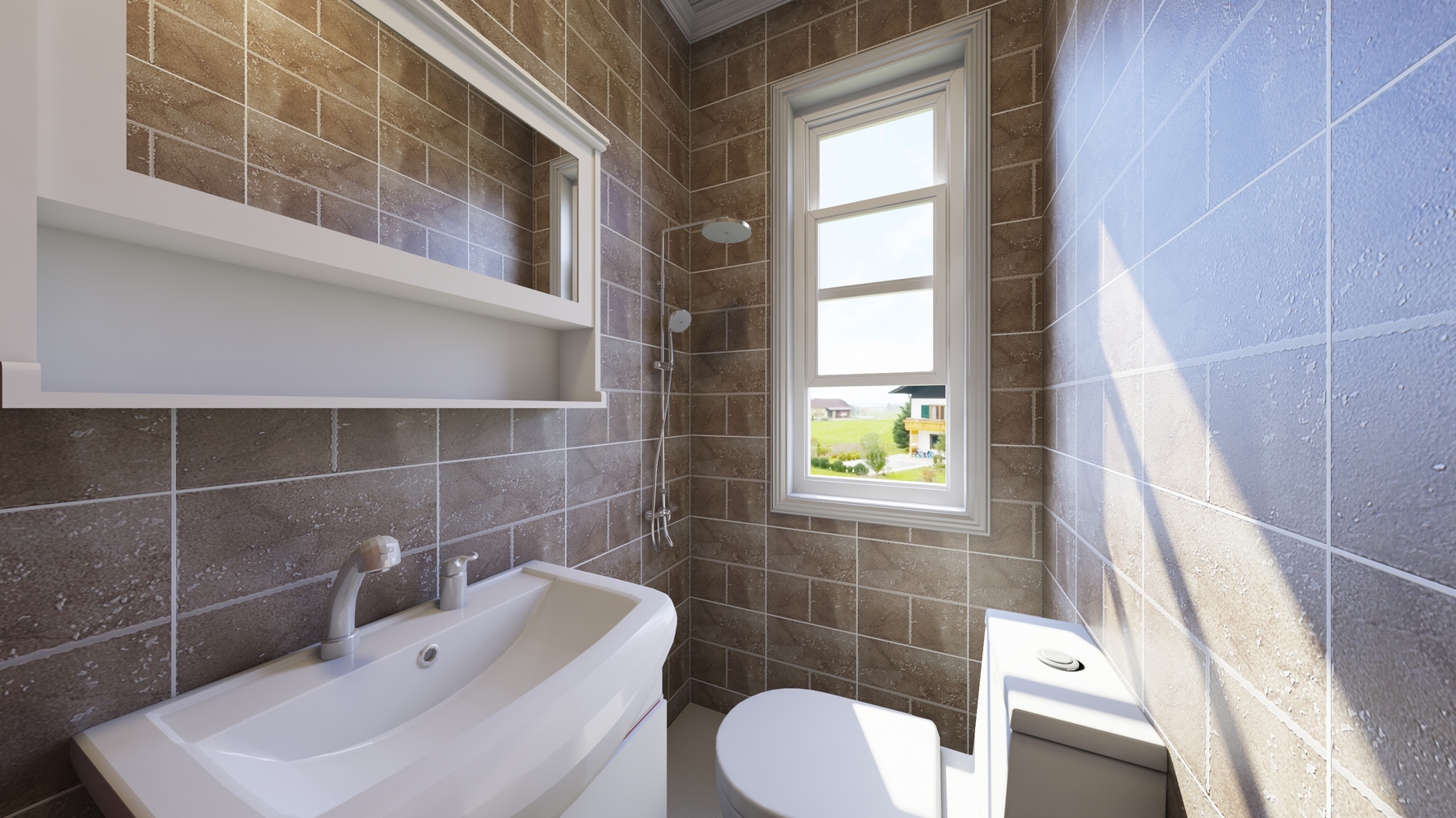 现代风格卫生间装修设计效果图