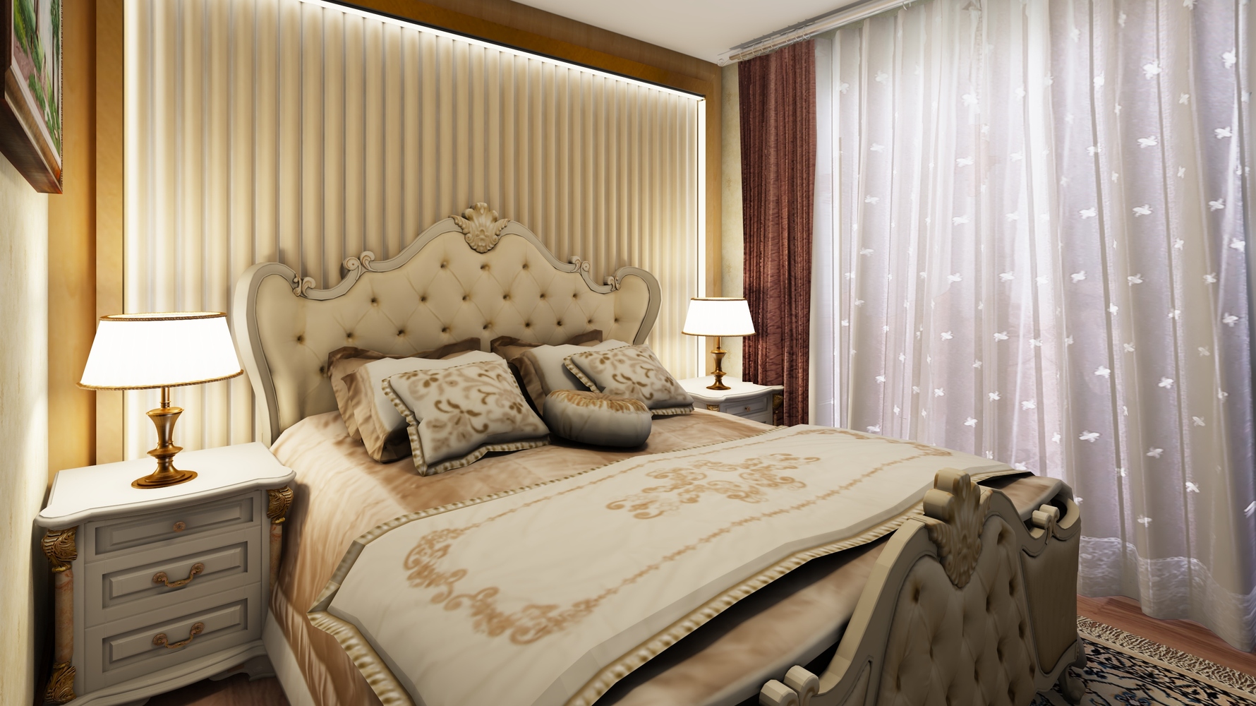 欧式风格主卧装修设计效果图