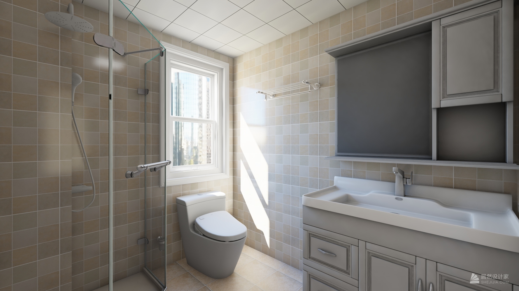 北京市朝阳区瑞城国际三室两厅两卫145㎡美式风格