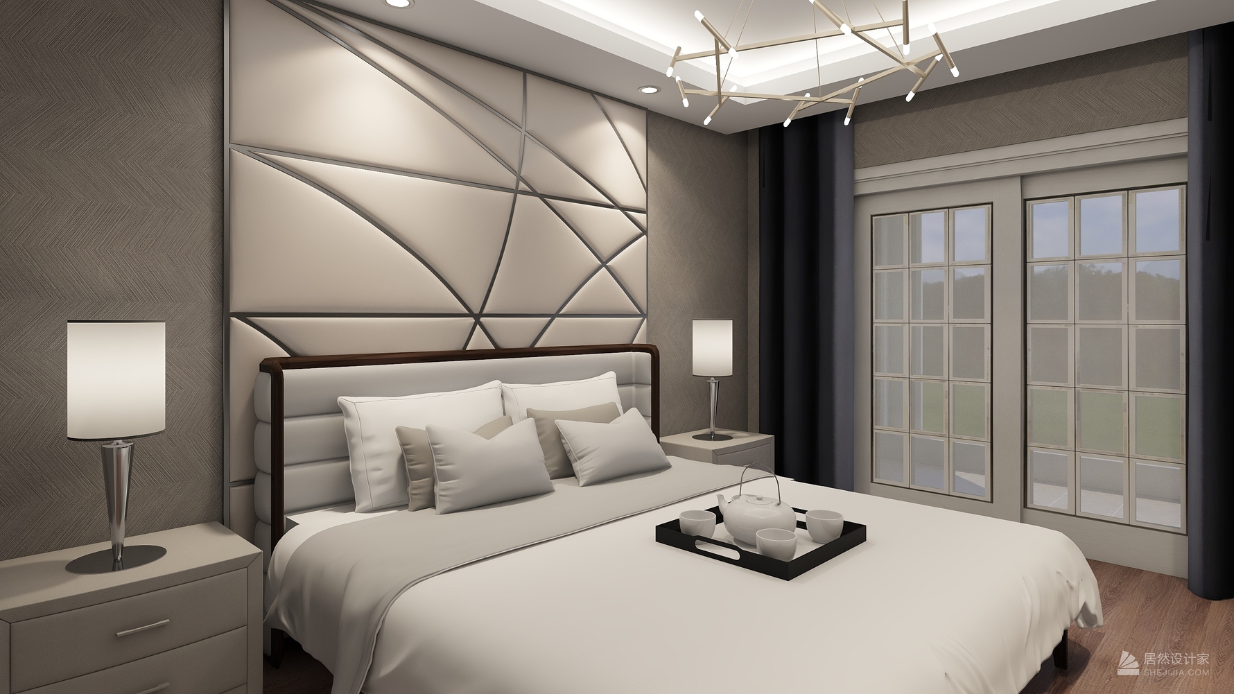 其它风格三室一厅装修设计效果图