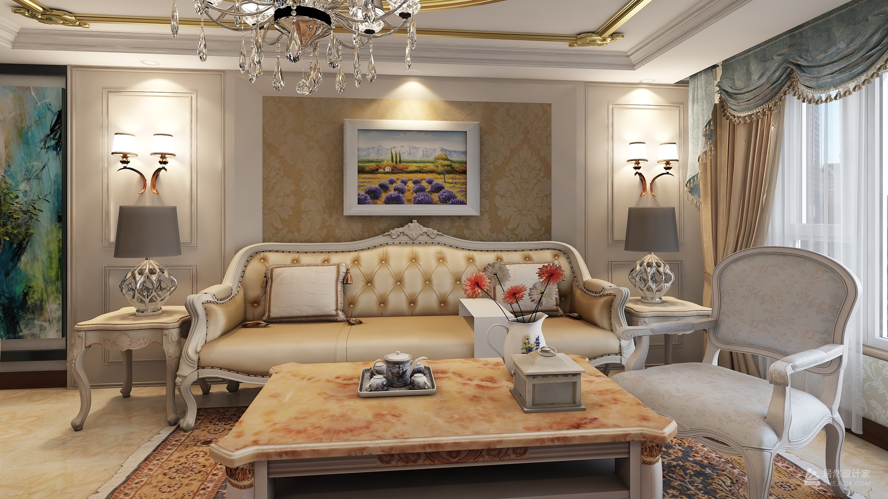 其它风格三室两厅装修设计效果图