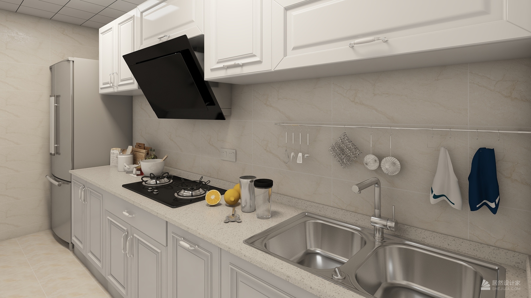 其它风格三室两厅装修设计效果图