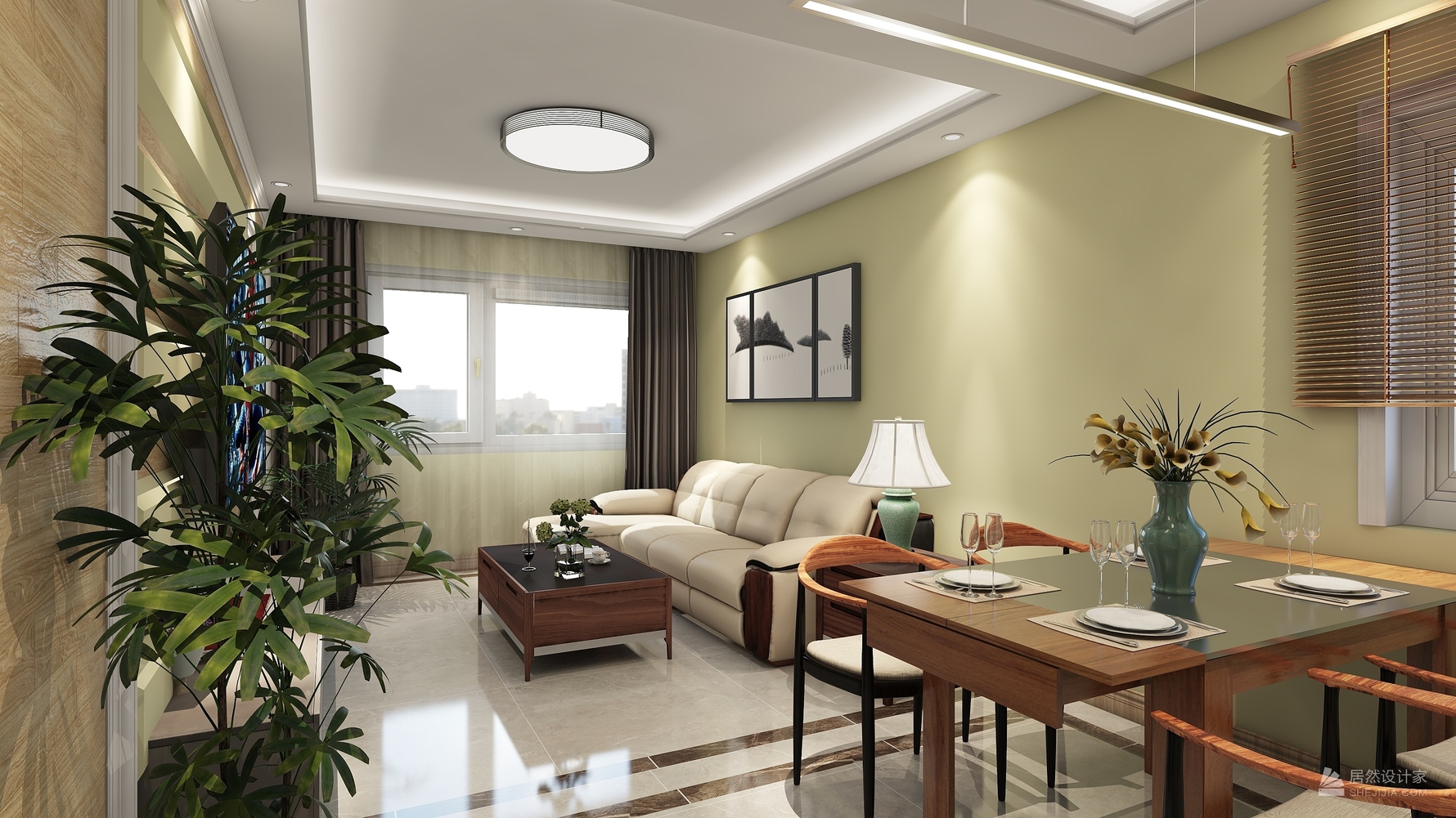 其它风格两室一厅装修设计效果图