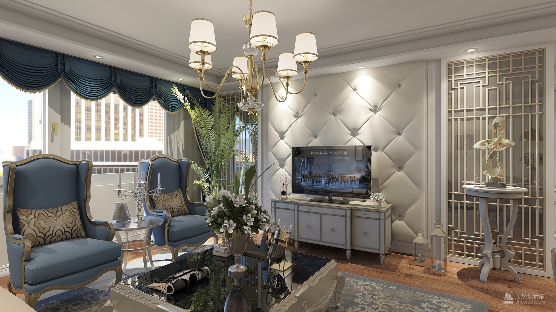 其它风格三室一厅装修设计效果图