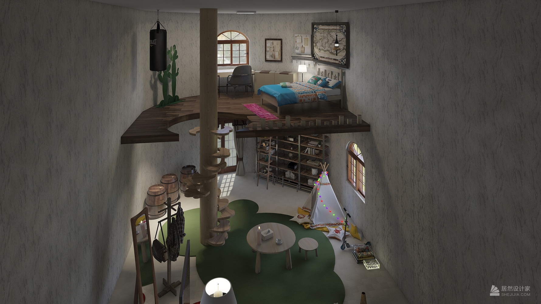 其它风格一室一厅装修设计效果图