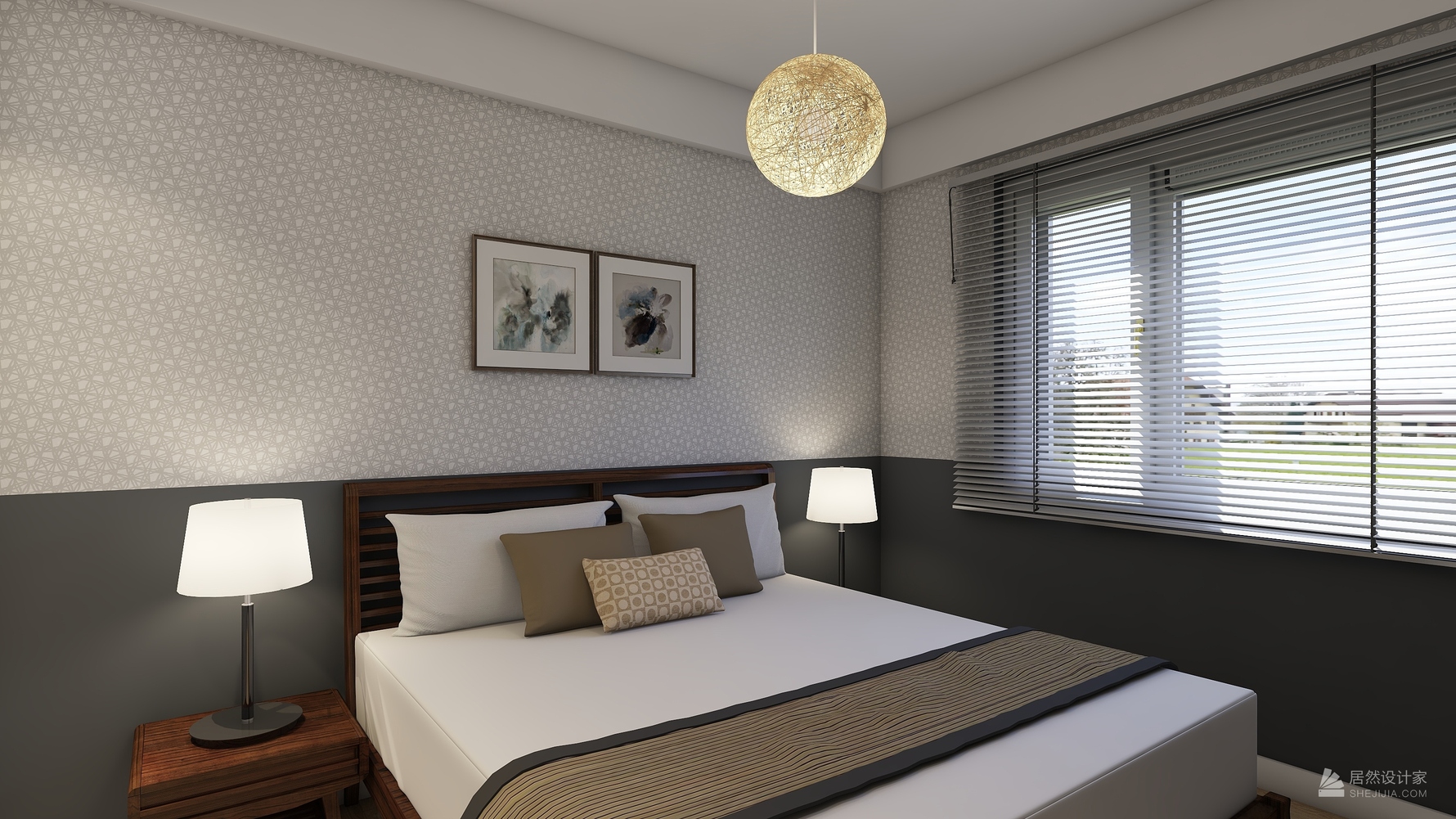 北欧风格两室两厅装修设计效果图