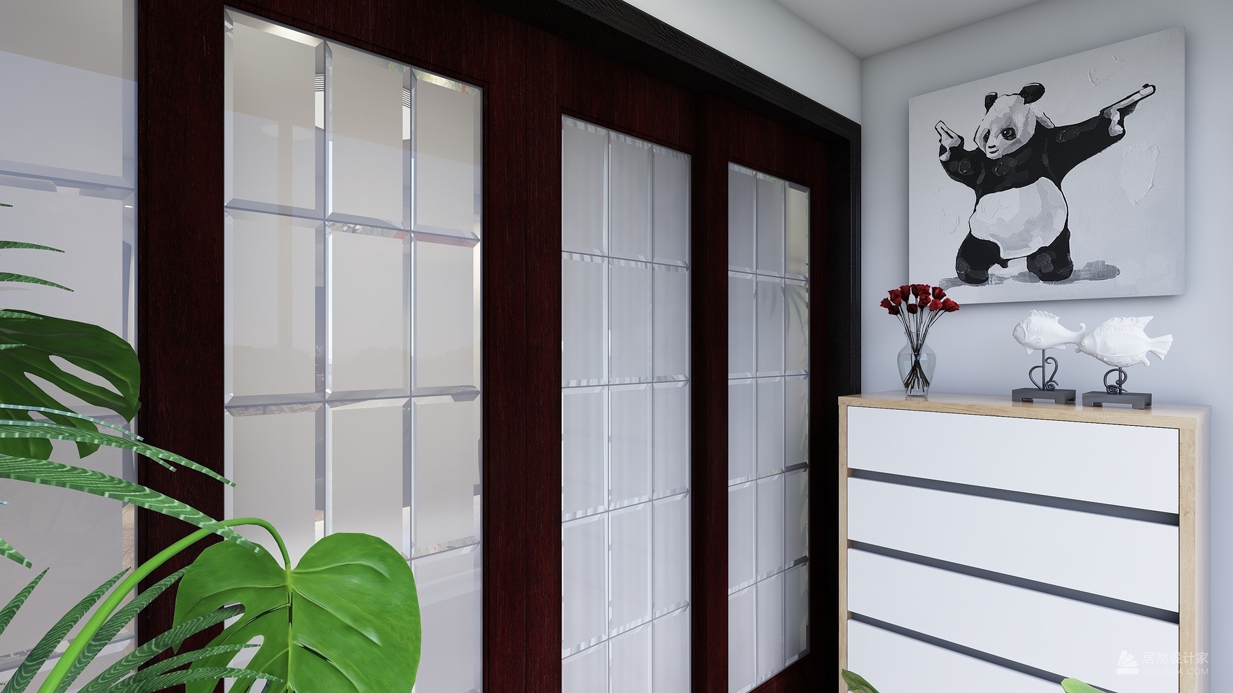 北欧风格三室两厅装修设计效果图