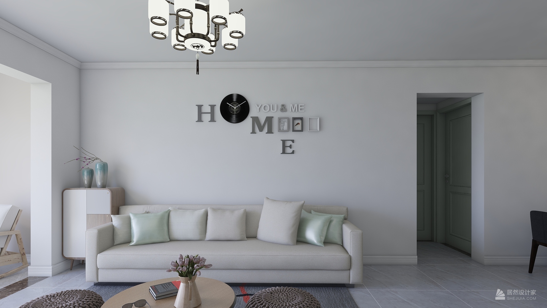 其它风格三室两厅装修设计效果图