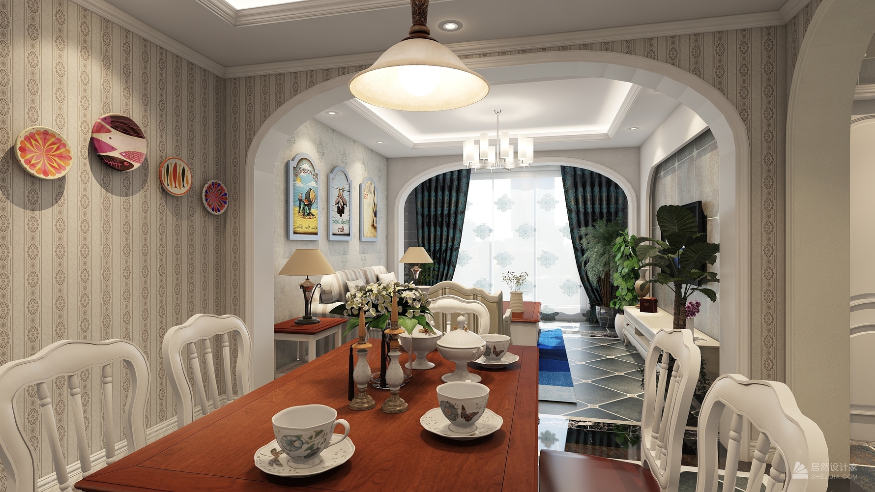 其它风格两室一厅装修设计效果图