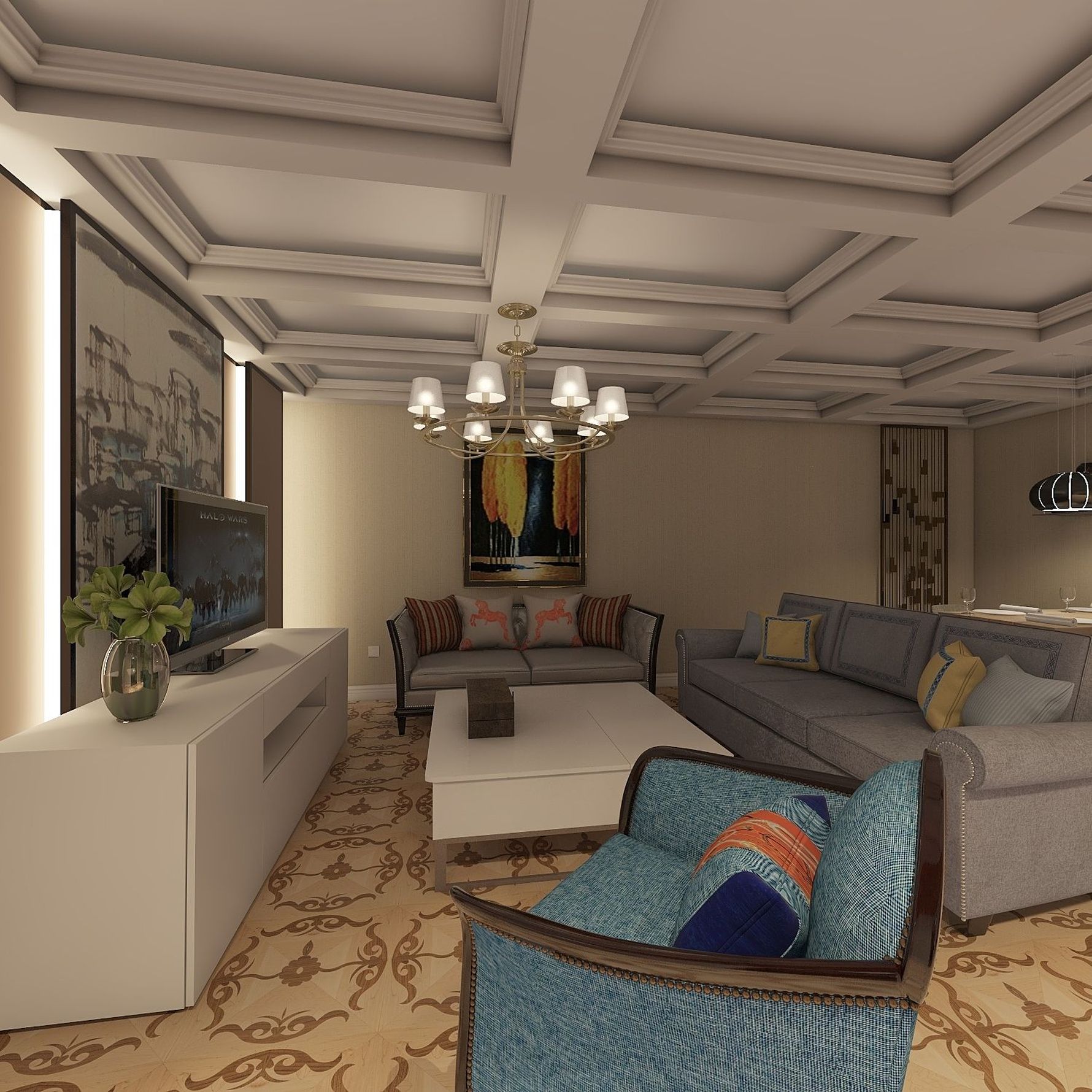 其它风格两室一厅装修设计效果图