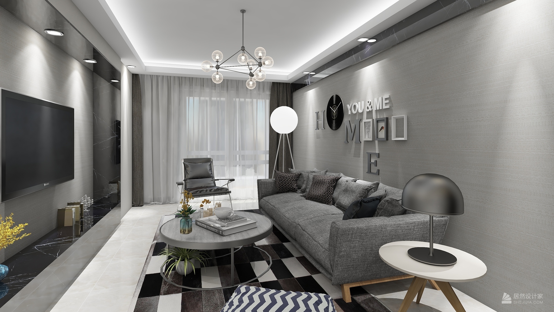 其它风格两室两厅装修设计效果图