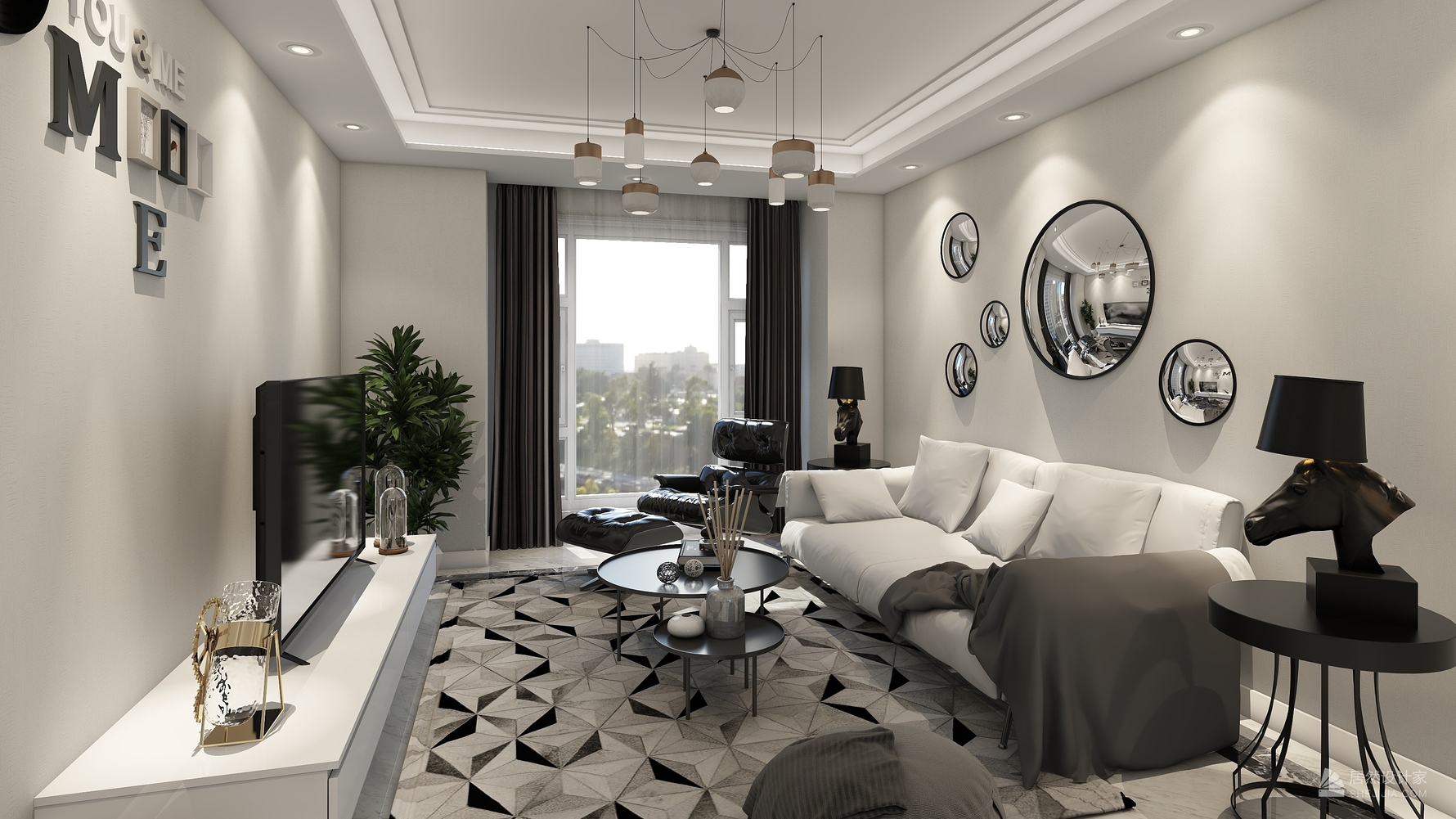 其它风格两室两厅装修设计效果图