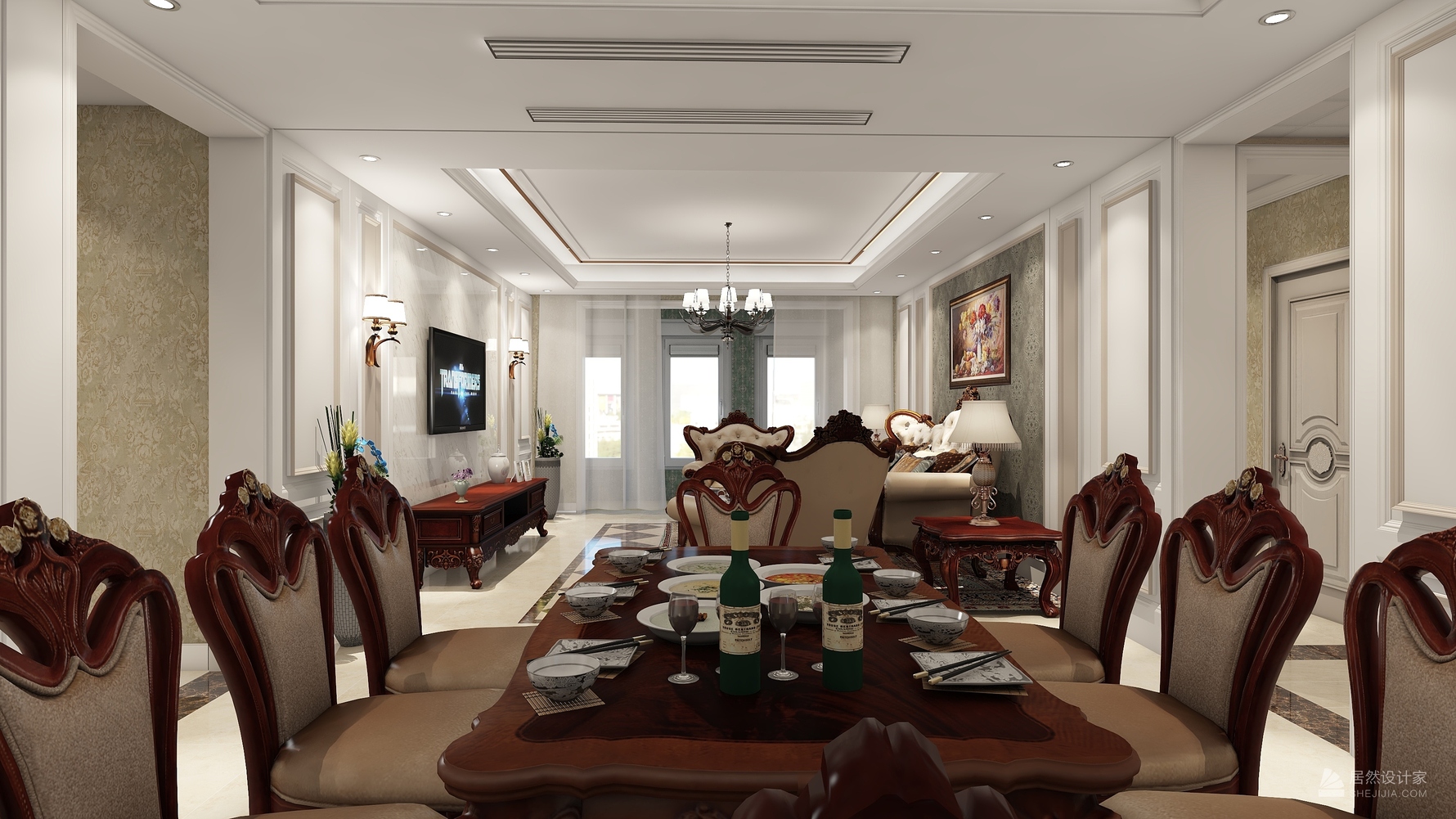 其它风格四室两厅装修设计效果图