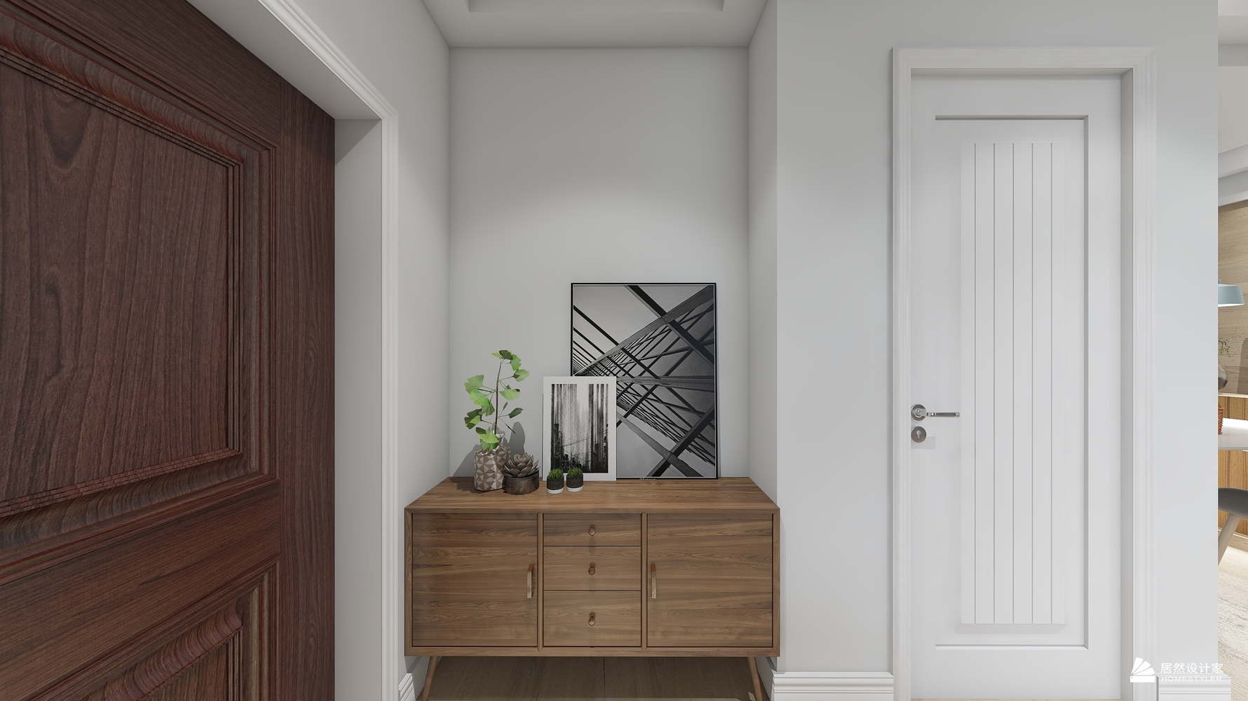 北欧风格三室两厅装修设计效果图